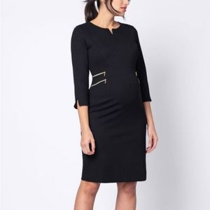 Black Seraphine ponte maternity dress
